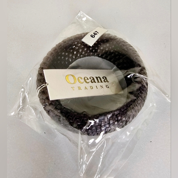 Oceana Trading Women's Rattan Weave Bracelets - Picture 3 of 5